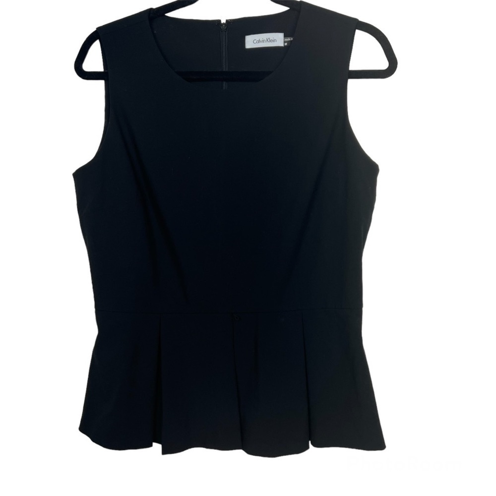 Calvin Klein Black Sleeveless Blouse